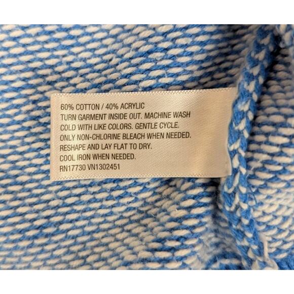 MOSSIMO Fairisle Sweater Icelandic Pattern Jumper Blue Rainbow Women's Size XXL - Picture 7 of 7